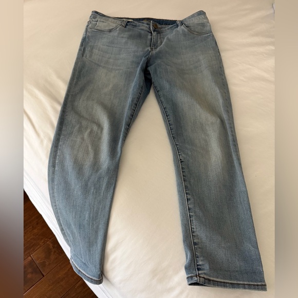 Kut from the Kloth Denim - Light Blue Women’s Jeans - Crop Skinny by Kut from the Kloth size 14